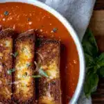 creamy tomato basil soup - featured image