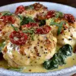 creamy tuscan chicken - featured image
