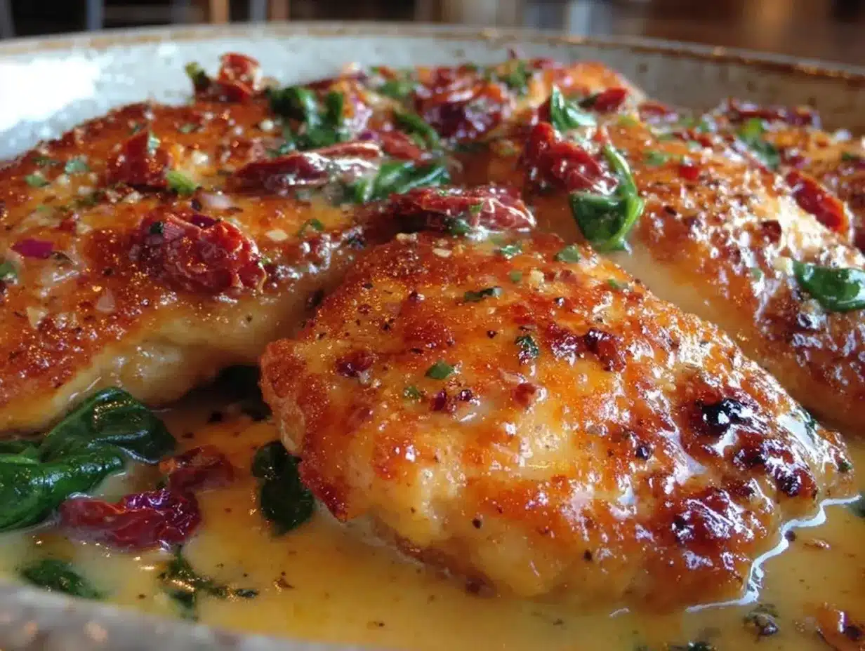 creamy tuscan chicken preparation steps