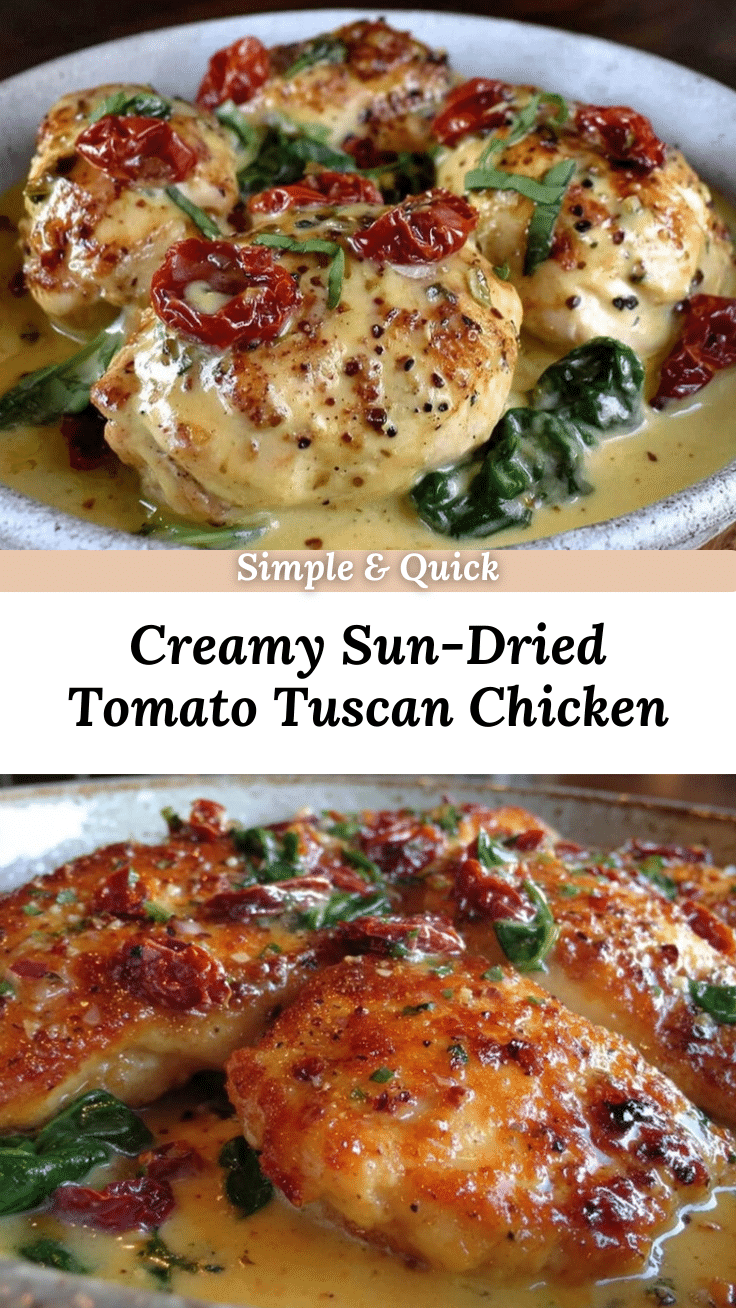 creamy tuscan chicken recipe