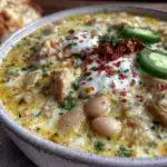 creamy white chicken chili - featured image