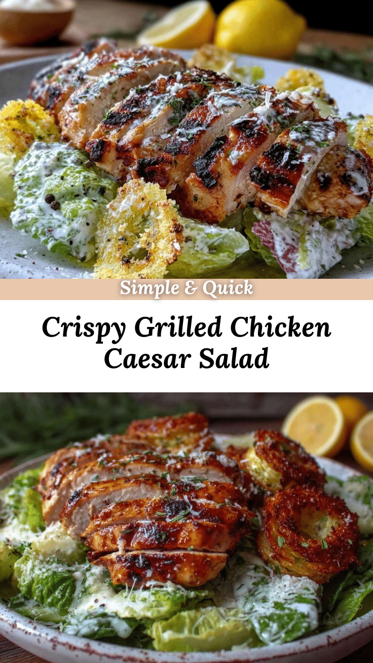 crisp grilled chicken caesar salad recipe