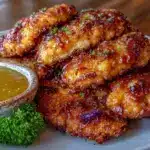 crispy air fryer chicken tenders - featured image