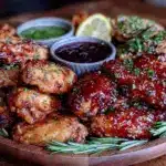 crispy air fryer chicken wings - featured image