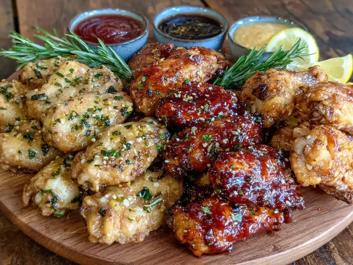 crispy air fryer chicken wings preparation steps
