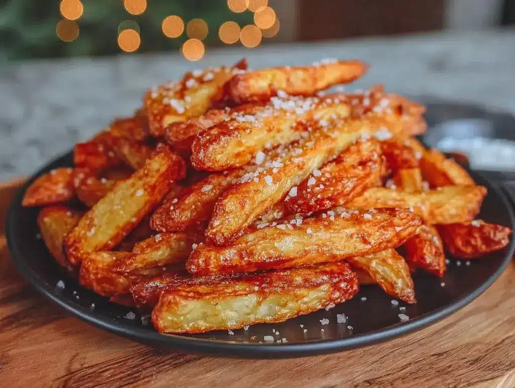 crispy air fryer french fries - featured image