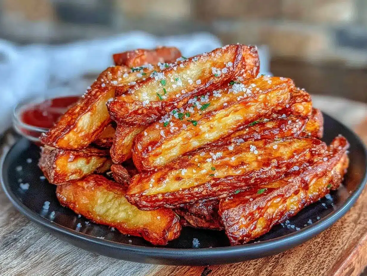 crispy air fryer french fries preparation steps