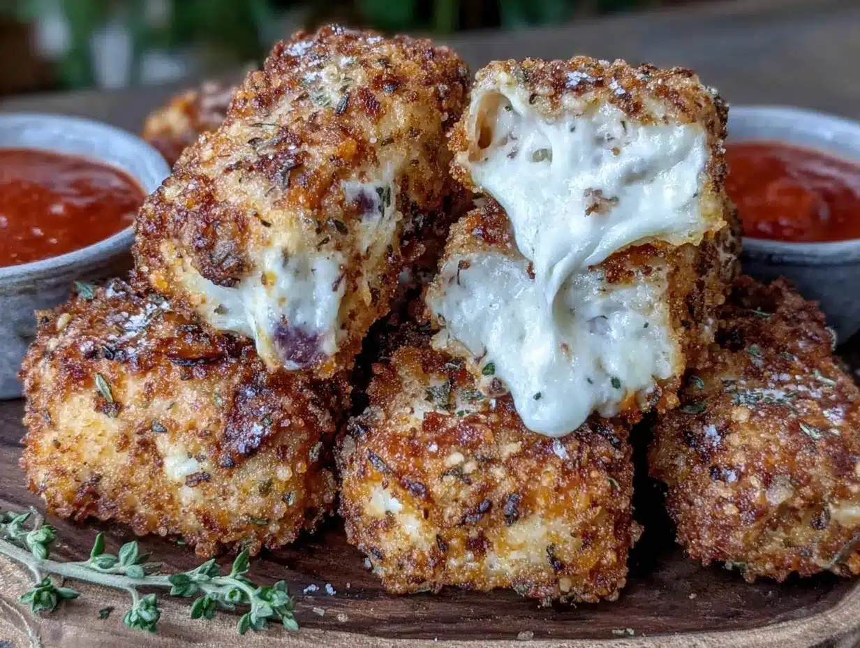 crispy air fryer mozzarella sticks preparation steps