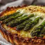 crispy asparagus and gruyere tart recipe - featured image