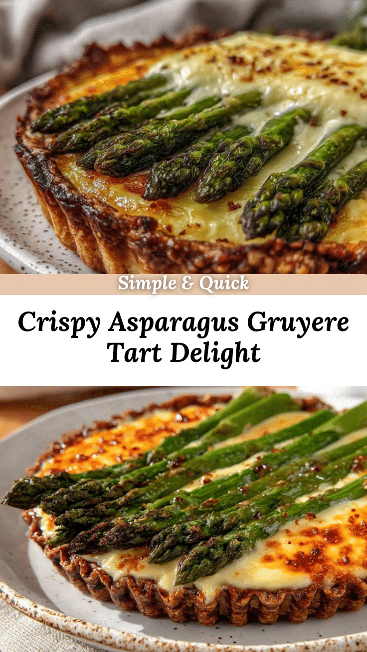 crispy asparagus and gruyere tart recipe recipe
