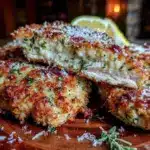 crispy baked parmesan chicken breasts - featured image
