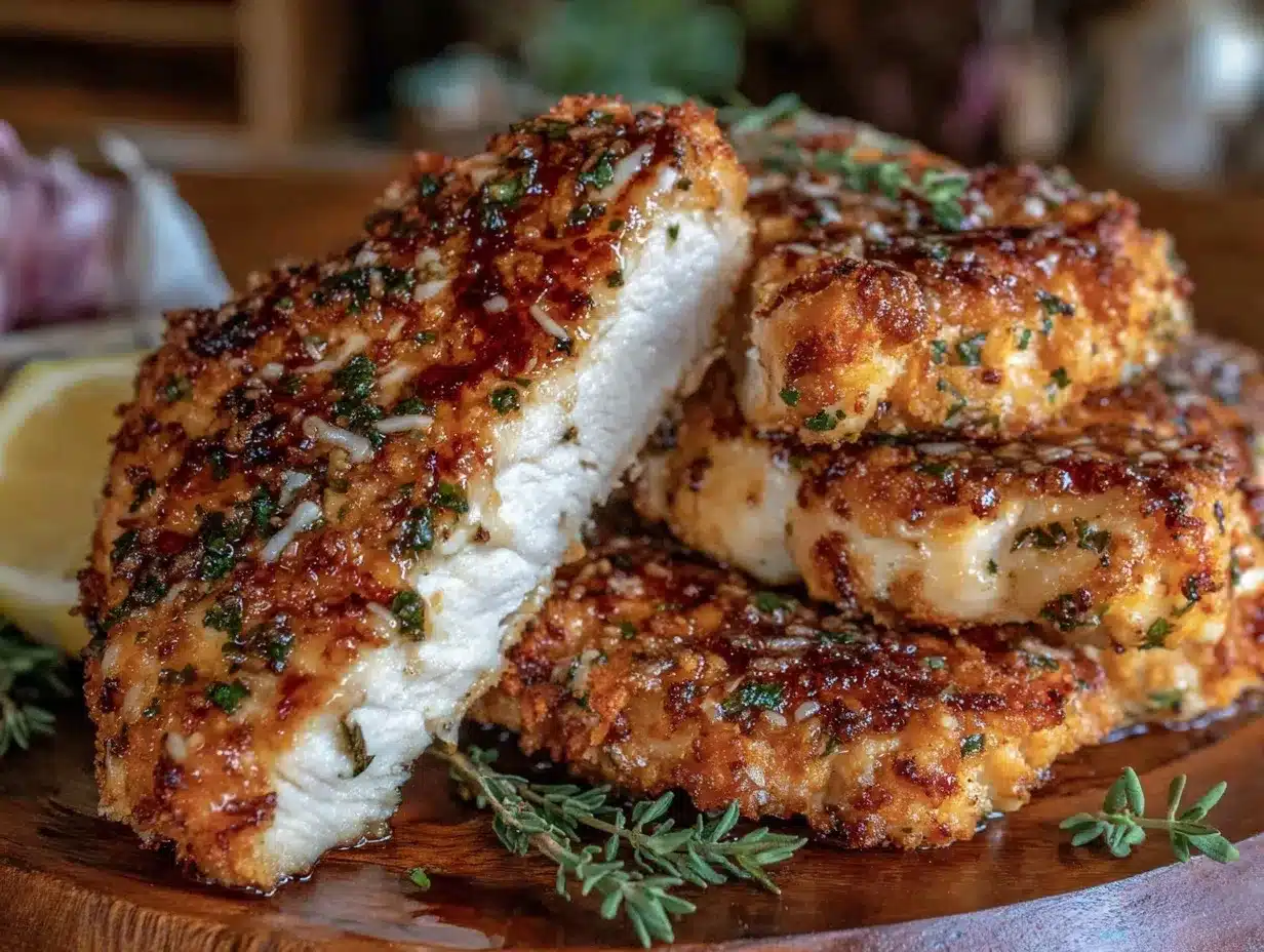 crispy baked parmesan chicken breasts preparation steps