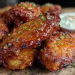 crispy buffalo chicken wings - featured image