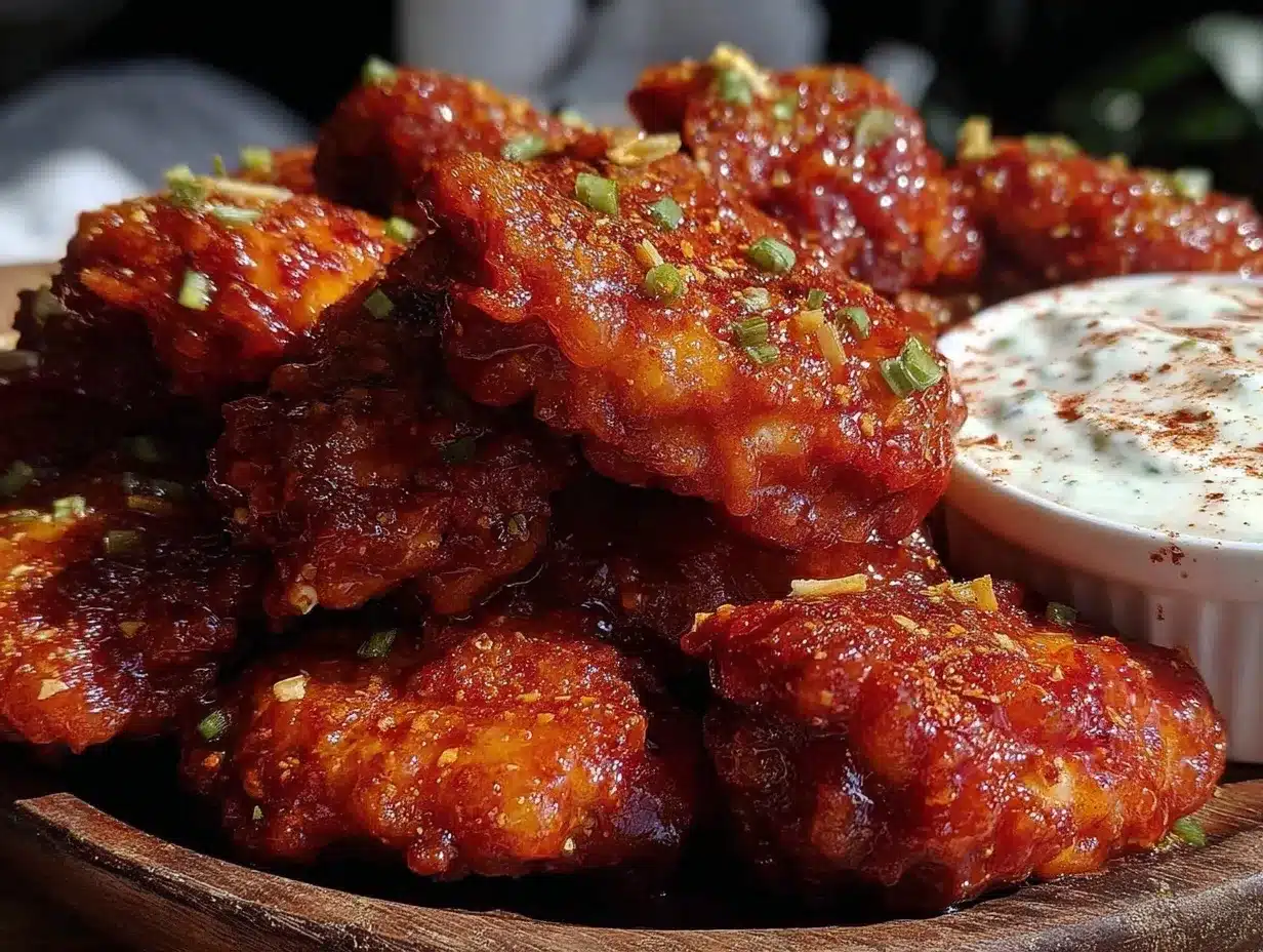 crispy buffalo chicken wings preparation steps