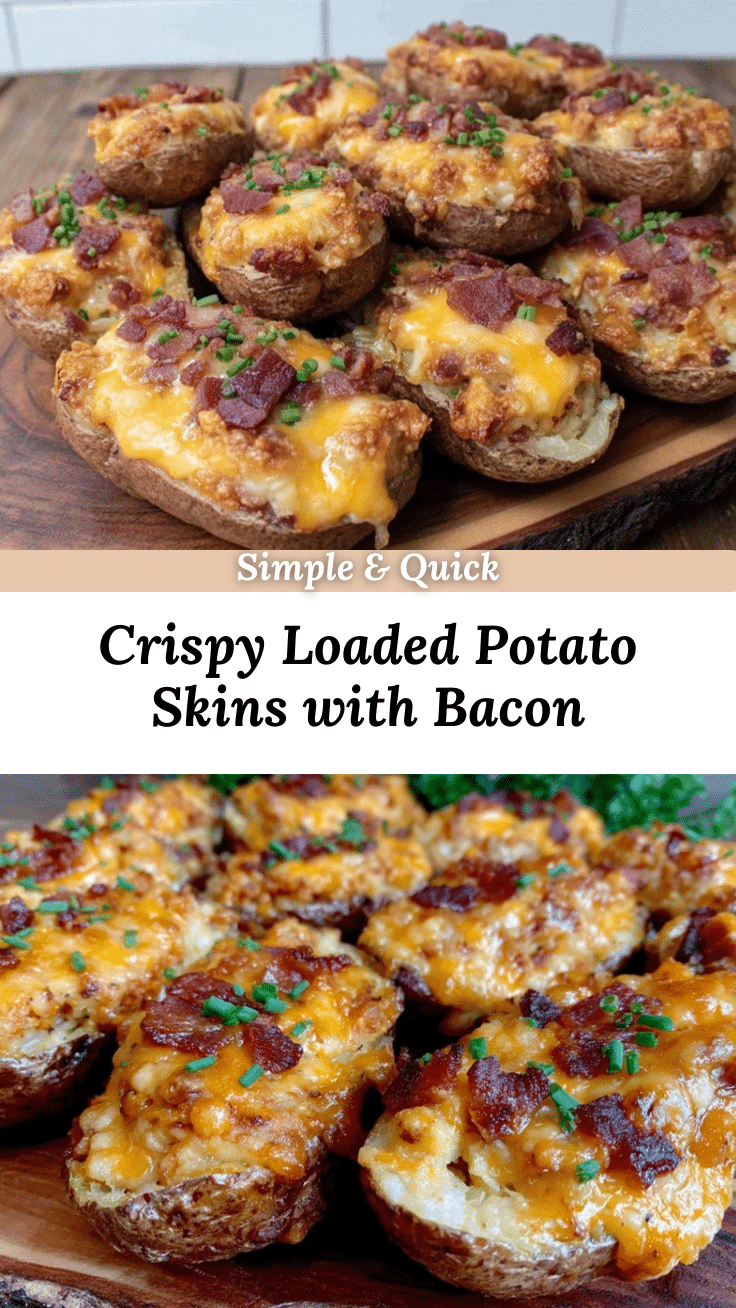 crispy loaded potato skins recipe