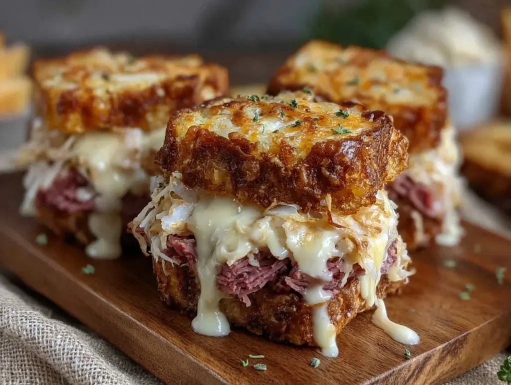 crispy Reuben sandwich sliders - featured image
