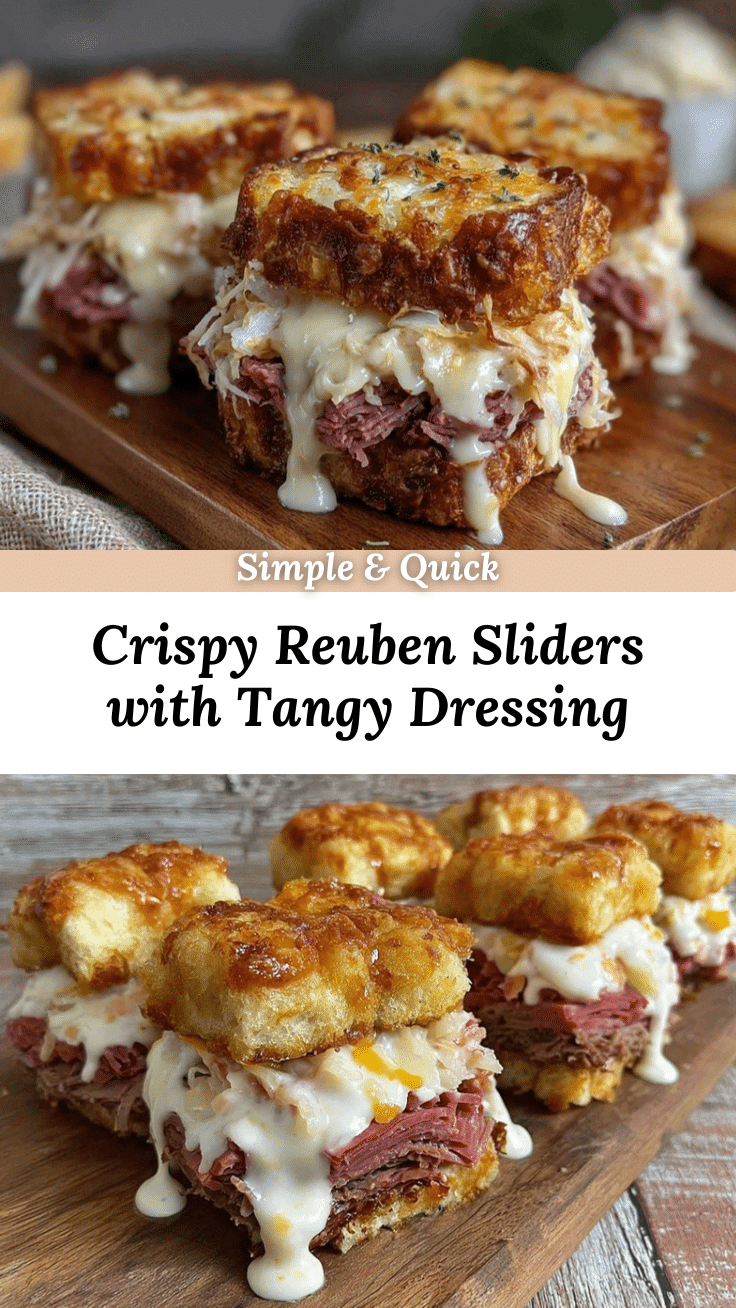 crispy Reuben sandwich sliders recipe
