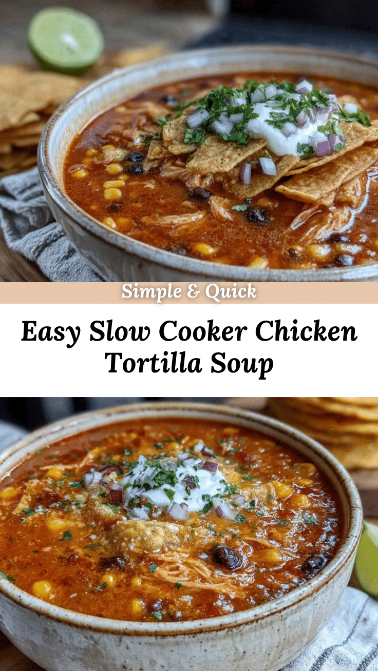 crockpot chicken tortilla soup recipe