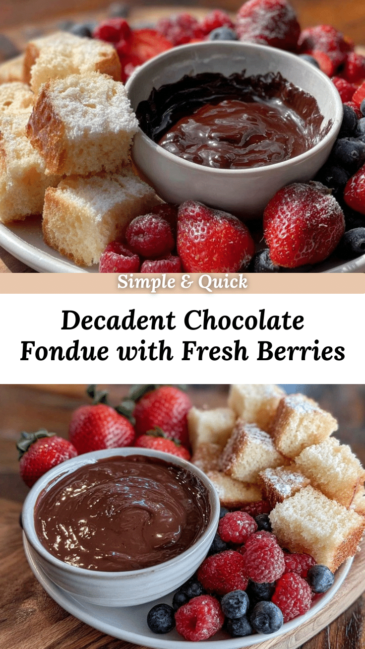 decadent chocolate fondue recipe
