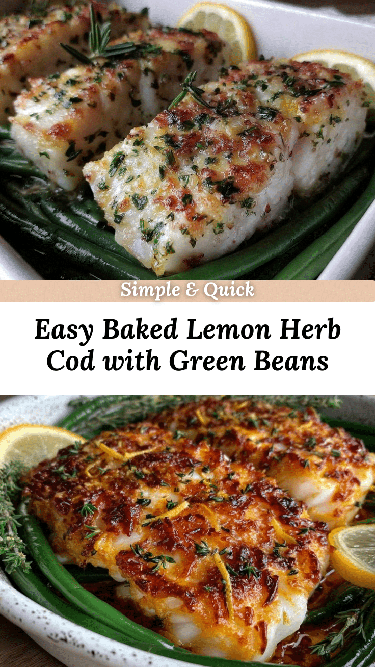 easy baked lemon herb cod recipe