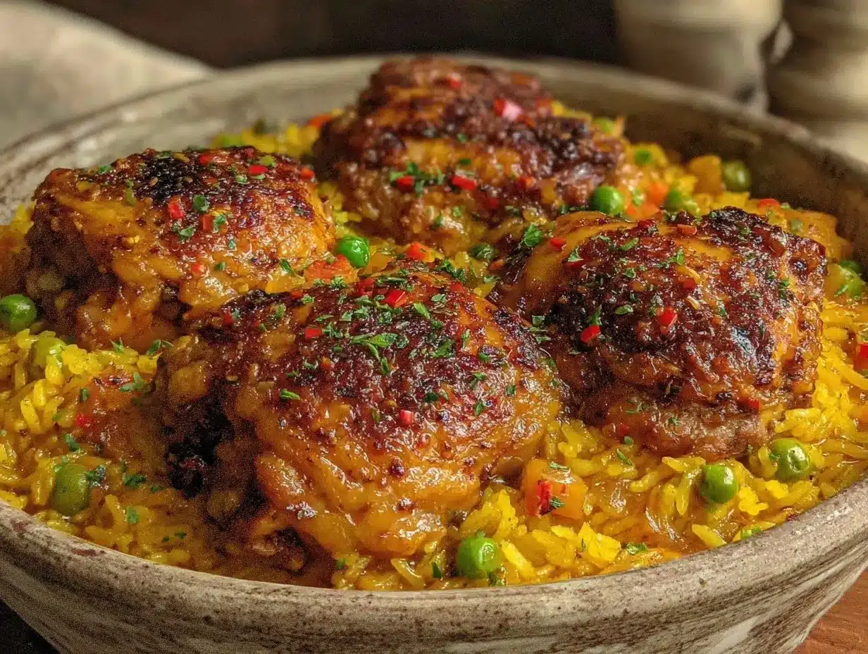 easy creamy one-pot chicken and rice casserole preparation steps