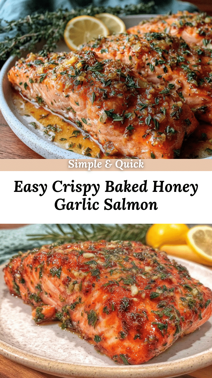 easy crispy baked honey garlic salmon recipe