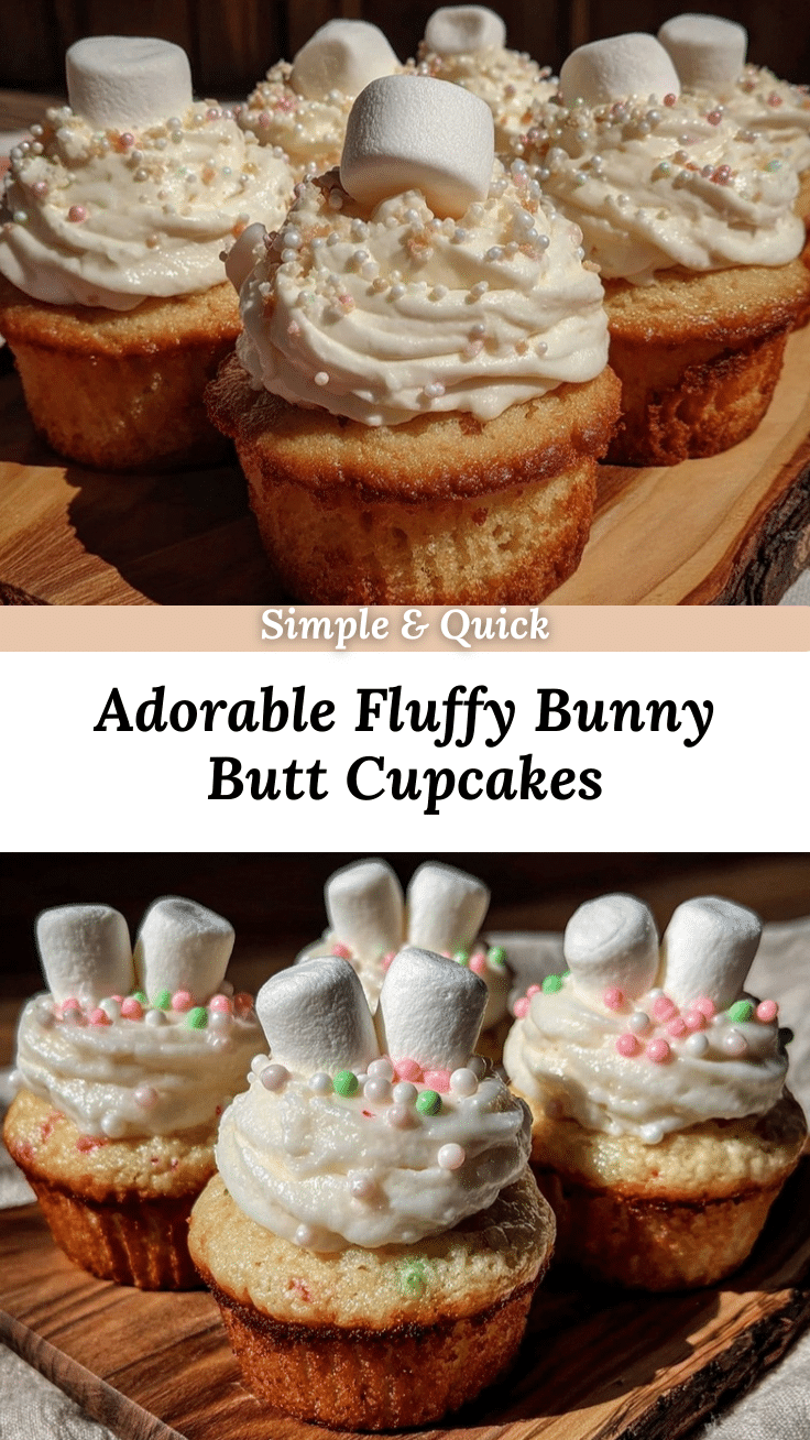 fluffy bunny butt cupcakes recipe