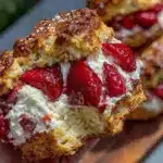 fluffy fresh strawberry shortcake - featured image