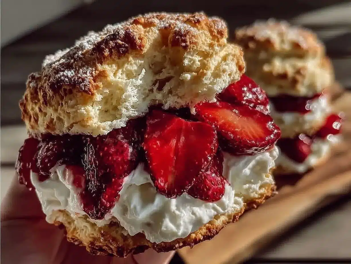fluffy fresh strawberry shortcake preparation steps