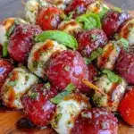 fresh caprese skewers - featured image