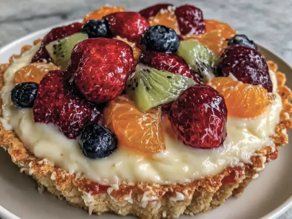 fresh fruit tart recipe - featured image