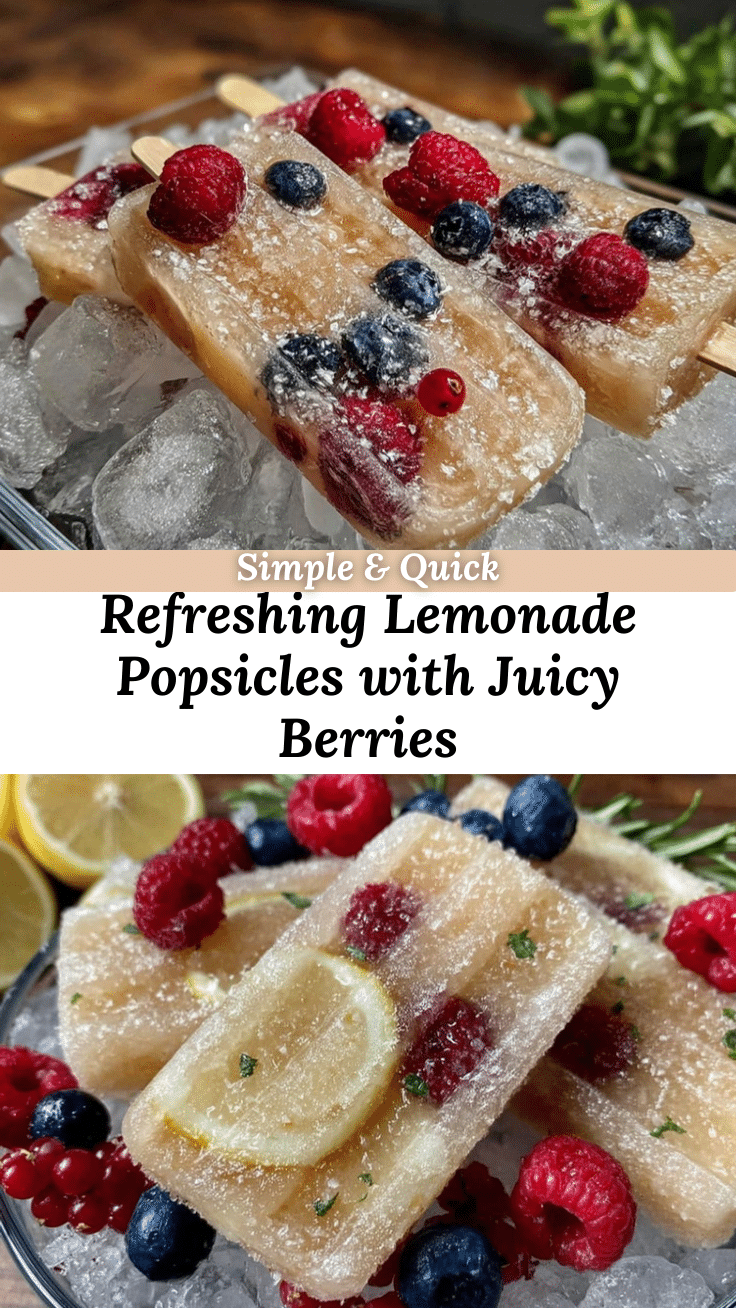 fresh lemonade popsicles recipe