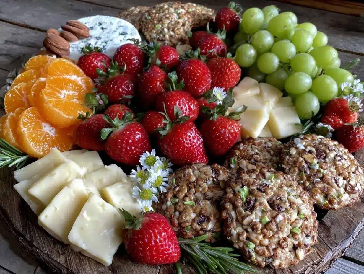 fresh spring charcuterie board preparation steps
