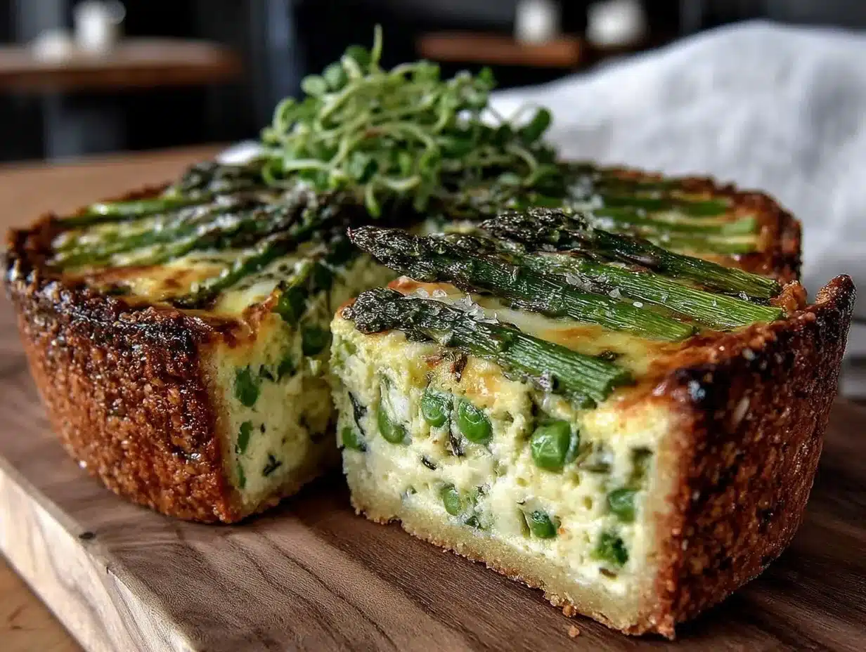 fresh spring vegetable quiche preparation steps