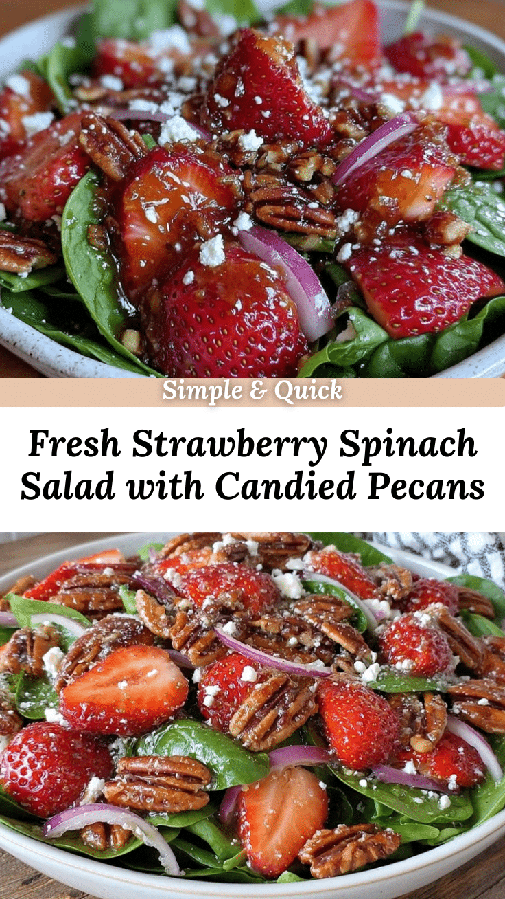 fresh strawberry spinach salad recipe