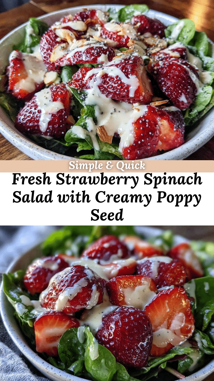 fresh strawberry spinach salad recipe