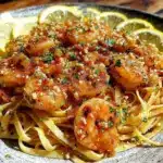 garlic butter shrimp scampi - featured image