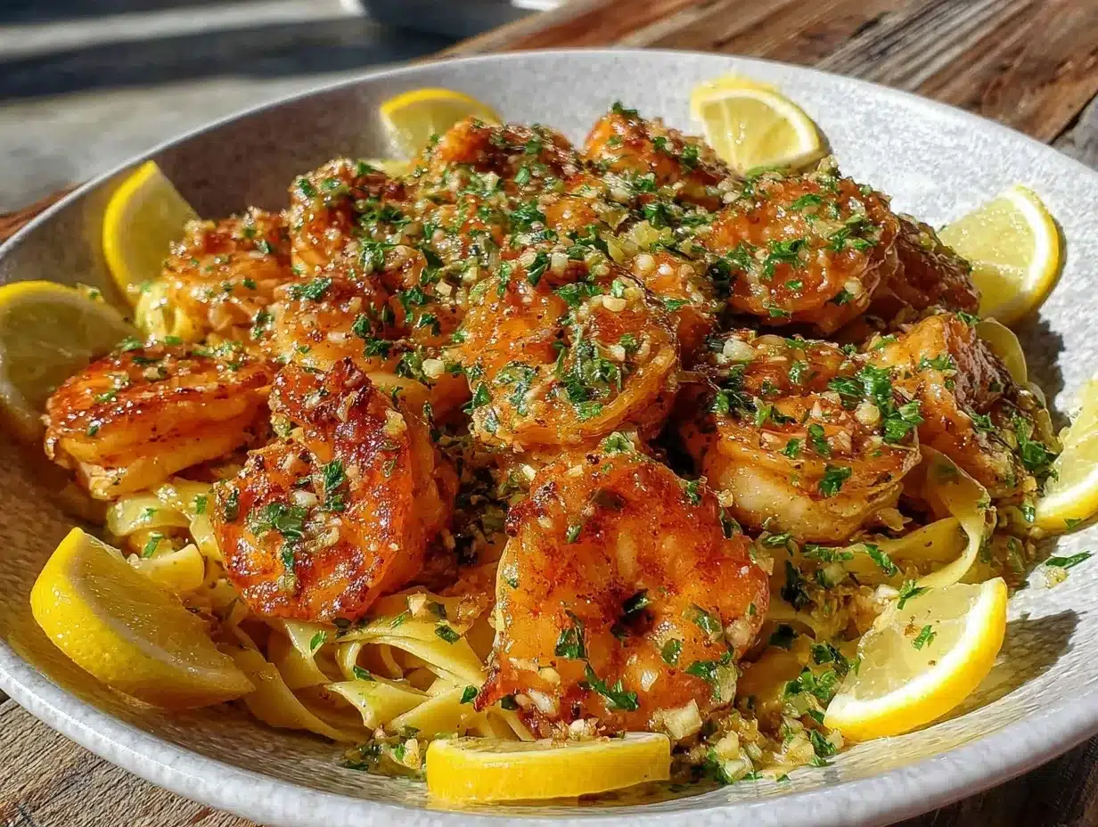 garlic butter shrimp scampi preparation steps