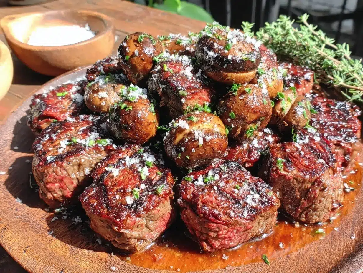garlic butter steak bites preparation steps