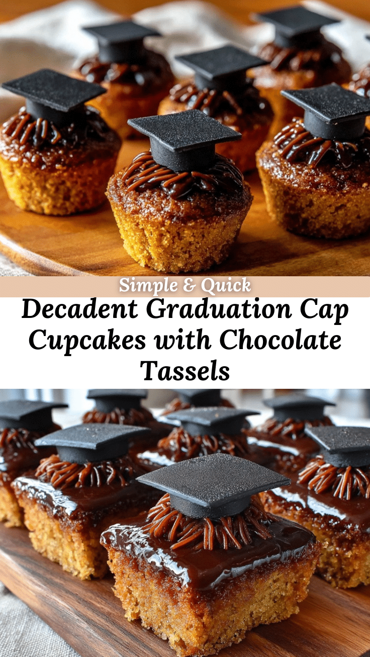 graduation cap cupcakes recipe