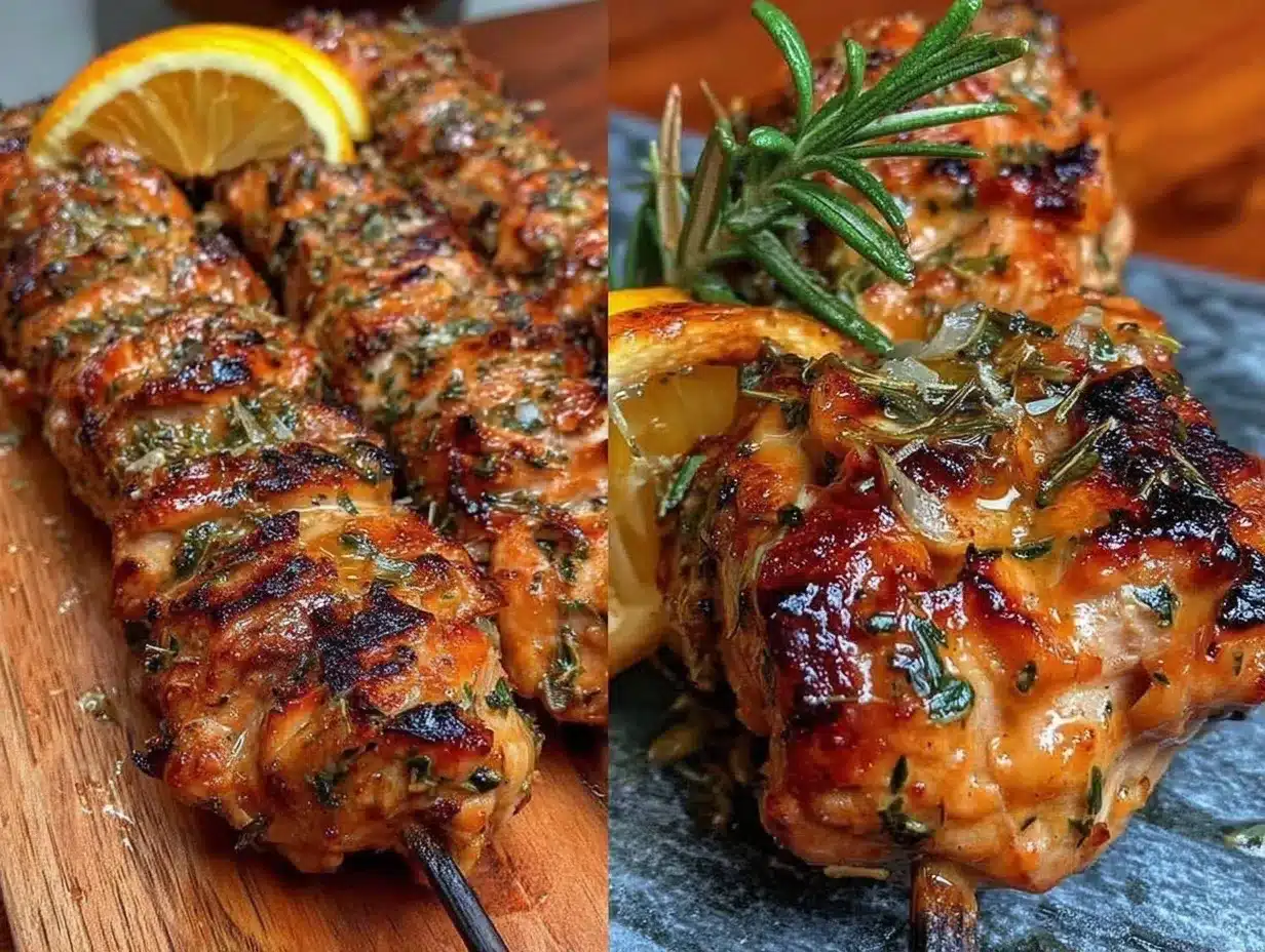 grilled lemon herb chicken skewers preparation steps