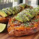 healthy baked sweet potato - featured image