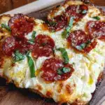 heart-shaped pepperoni and mozzarella pizza - featured image
