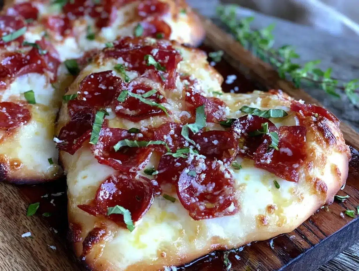 heart-shaped pepperoni and mozzarella pizza preparation steps