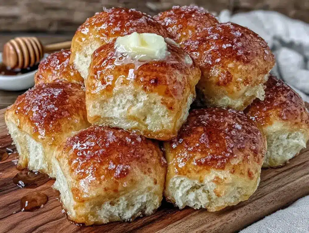 honey butter dinner rolls - featured image