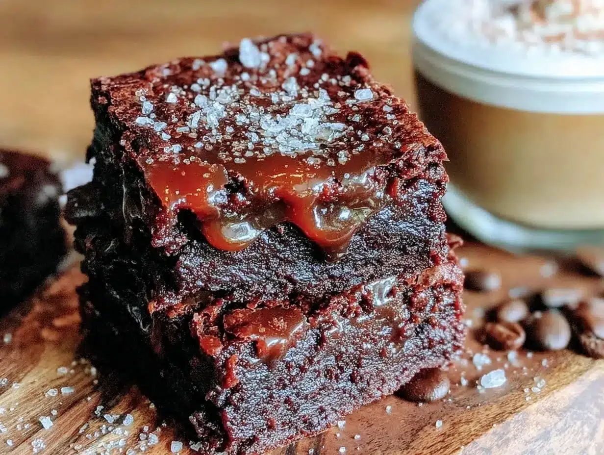 irish coffee chocolate brownies preparation steps