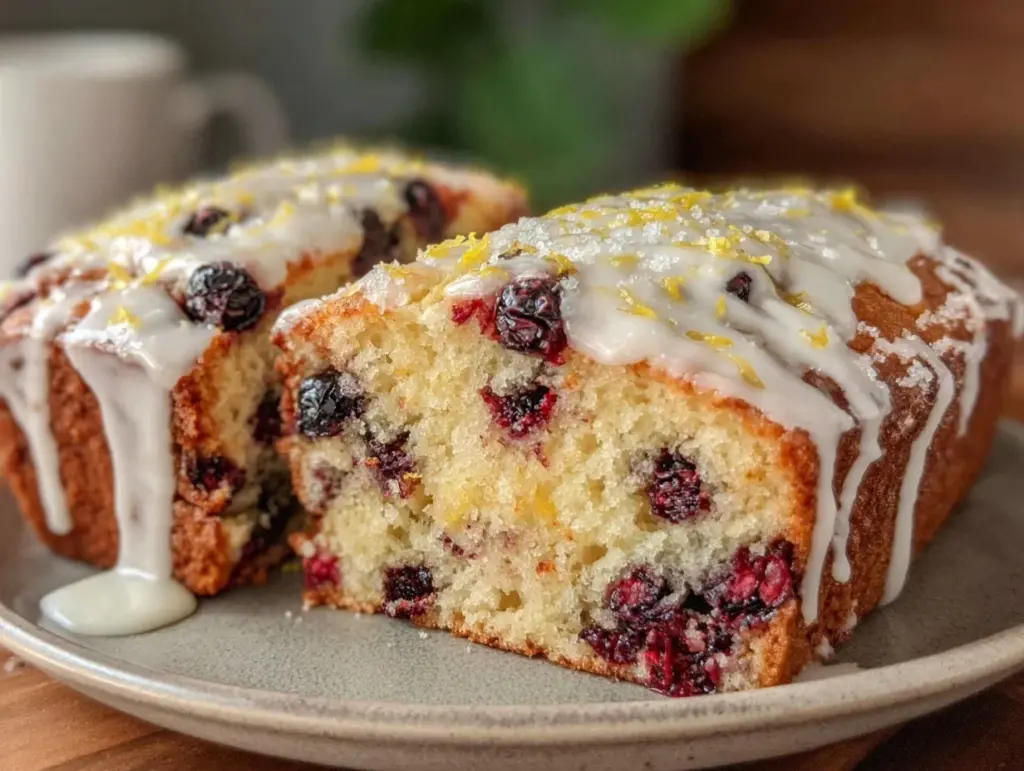 lemon blueberry Easter bread - featured image