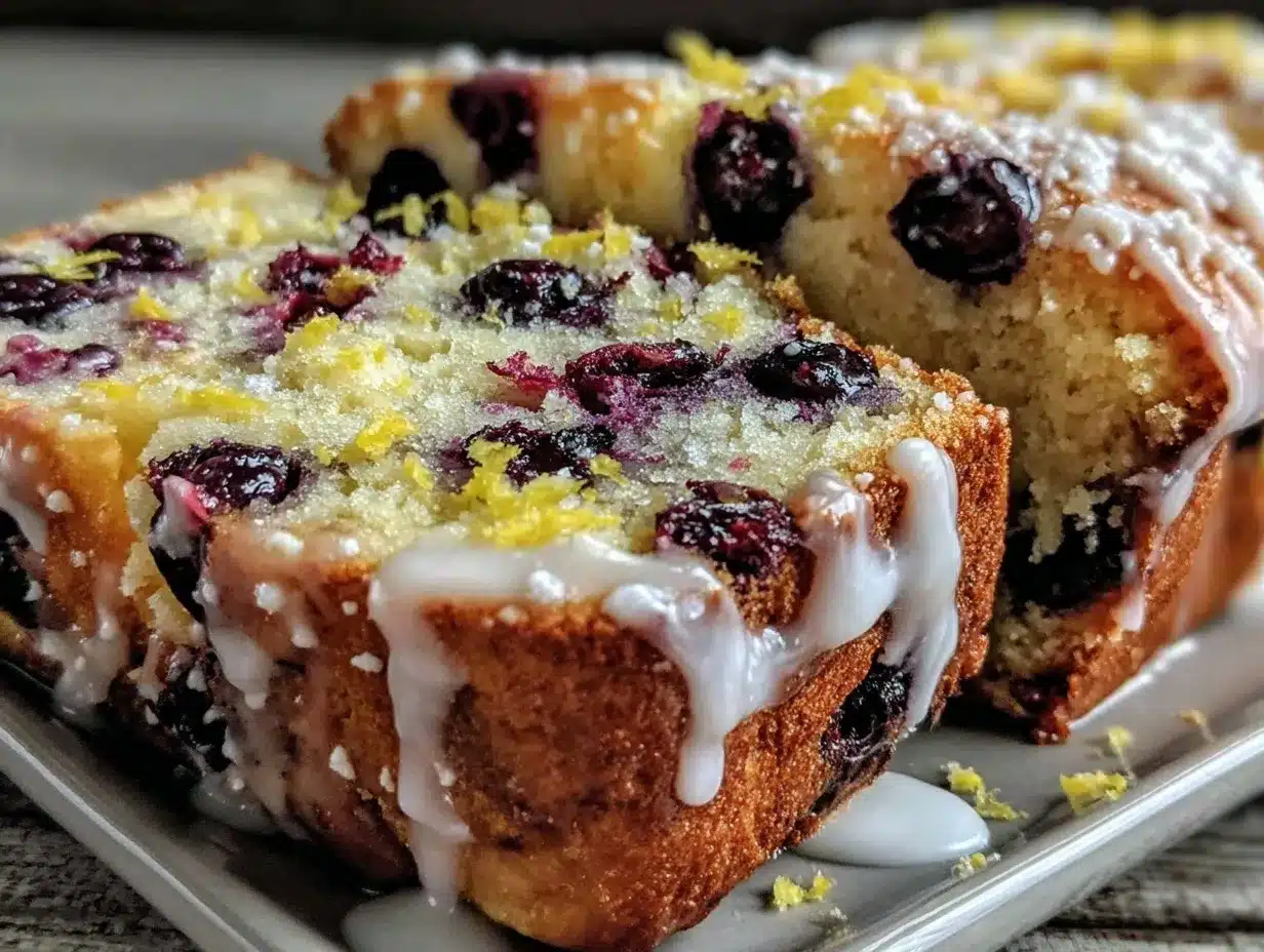 lemon blueberry Easter bread preparation steps