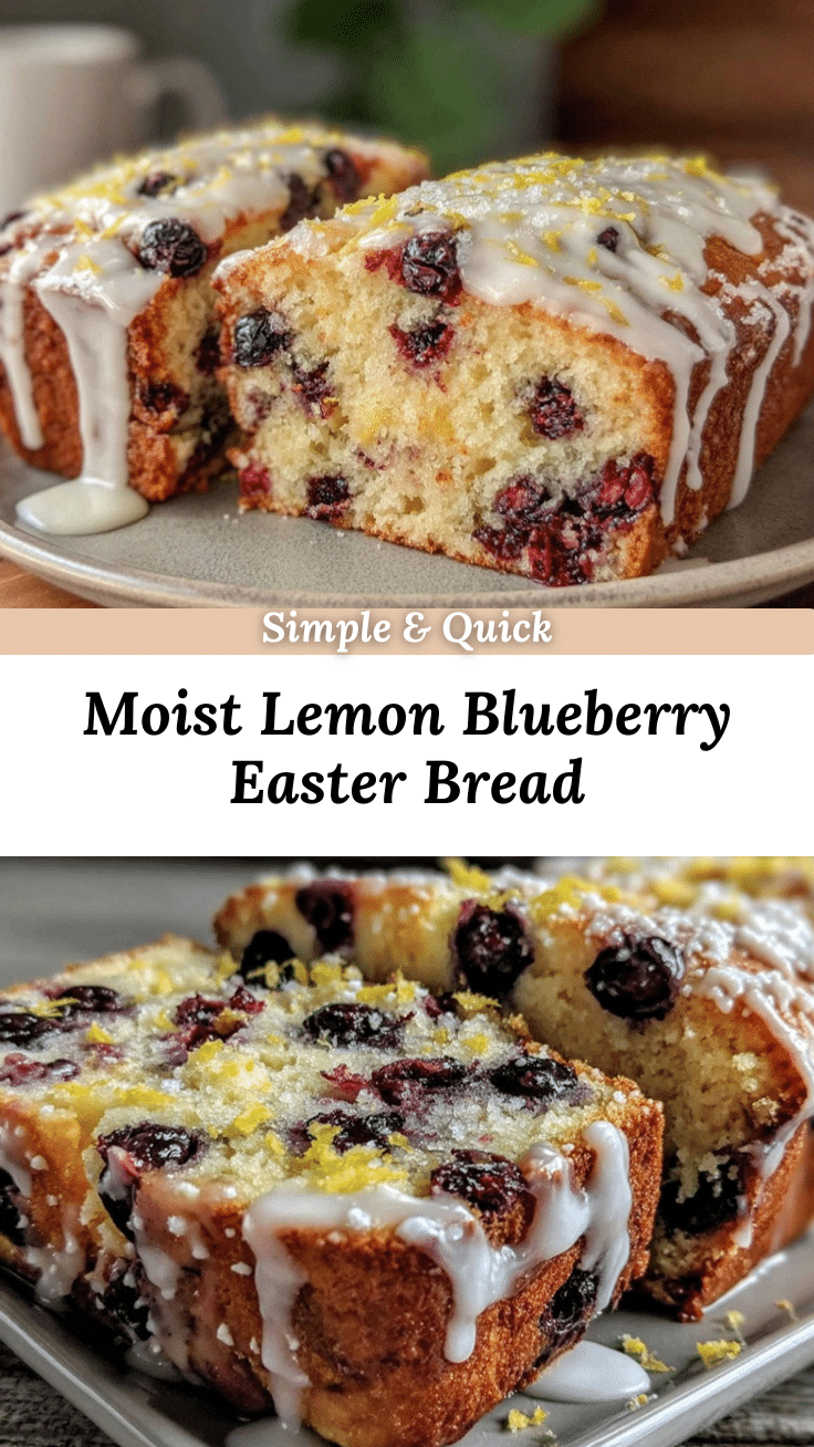 lemon blueberry Easter bread recipe