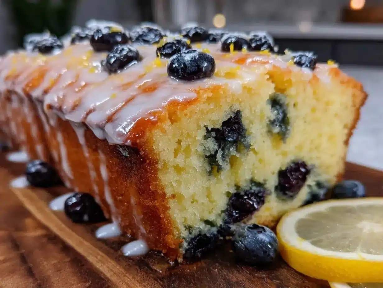 lemon blueberry pound cake preparation steps
